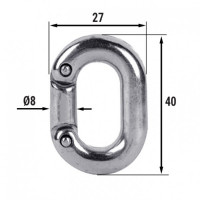 Звено ремонтное для цепи 8мм, гальв. сталь