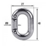 Звено ремонтное для цепи 8мм, гальв. сталь