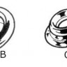 Защелка кнопки "B", нержавеющая сталь, Osculati (10-303-11B)