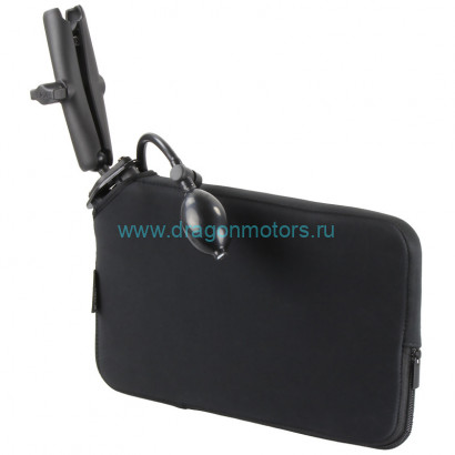RAM-B-407-201-C-PUMPU RAM Tough-Wedge с двойным кронштейном и расширительным чехлом