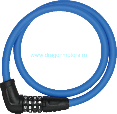 Трос с замком для велосипеда Abus NUMERINO 5412C/85/12