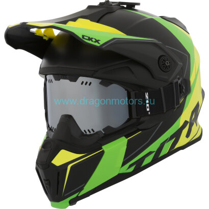 CKX Шлем Titan Cliff Yellow/Green with goggle