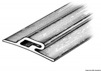 Osculati 66.021.01 - Профиль 3.5x60x16 черный (24 м.)