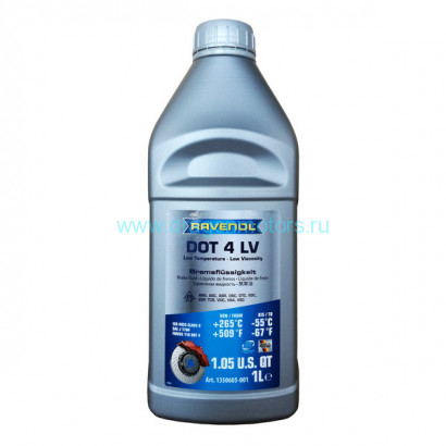 Тормозная жидкость RAVENOL DOT 4 LV