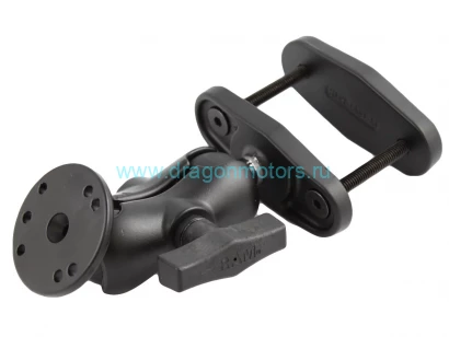 RAM-101U-B-247-25 крепление RAM, струбцина ширина до 64 мм (2,5), муфта короткая 90 мм, шары 38 мм
