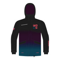 Куртка FXR Kicker с утеплителем - Plum/Ocean Fade/Black