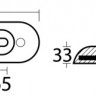 Osculati 43.912.23 - Anodo imbullonare 320X65 мм in magnesio