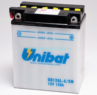 UNIBAT Аккумулятор YB12AL-A, BMCB12ALASMU