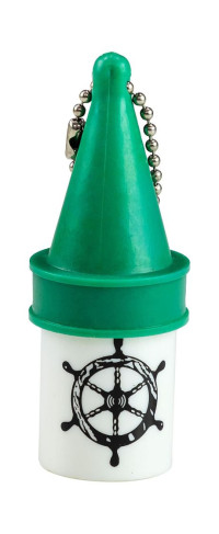 Брелок для ключей пластиковый, зеленый