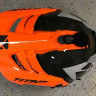 CKX Шлем + очки TITAN Airflow Steep orange/grey