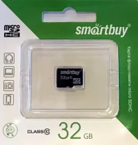 Карта флэш памяти microSDHC Memory Card 32 Гб smartbuy