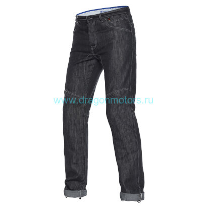 Джинсы мужские DAINESE D1 EVO JEANS - BLACK-ARAMID-DENIM
