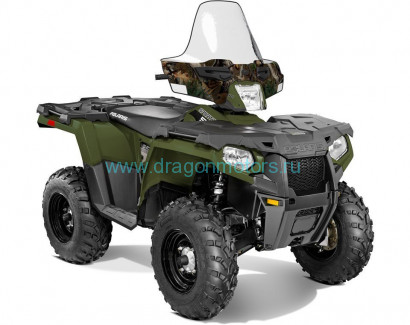 Стекло ветровое для квадроцикла Polaris Sportsman XP и SP высокое 48,9см., камо