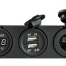 Панель с USB-разъемом 5в 2.1А, прикуривателем и вольтметром