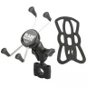 RAM-B-408-75-1-A-UN10 мото крепление RAM X-Grip, на руль 19-25 мм (3/4-1) муфта 60 мм, шары 25 мм (1)