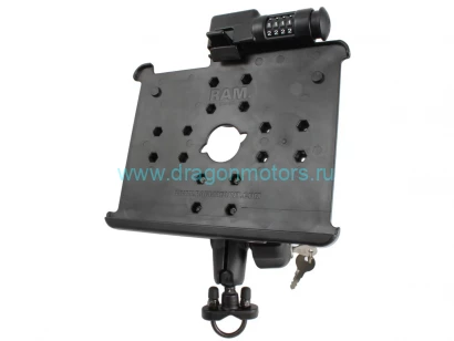 RAM-B-149Z-AP8LU RAM Latch-N-Lock  для Apple iPad 1-2 поколения с U-образным болтом на руле