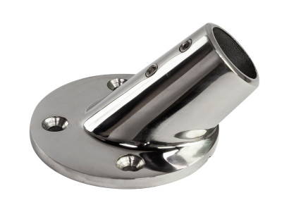 Основание стойки леера (25,4 мм), 45 град, круглое, Marine Rocket