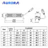 Светодиодная фара Aurora ALO-S5-30-E13J 150W 8900Lm