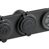 Панель с USB-разъемом 5в 2.1А, прикуривателем и вольтметром