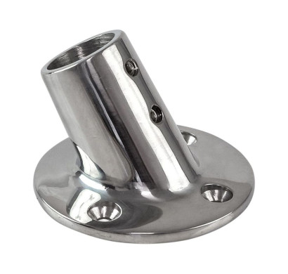 Основание стойки леера (25,4 мм), 60 град, круглое, Marine Rocket