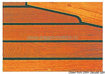 Osculati 71.101.30 - Палуба из тикового дерева 60x10x2500