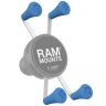 RAP-UN-CAP-4-BLUEU наконечник RAM X-Grip резиновый для креплений, 4 шт, цвет синий