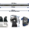 Светодиодная фара Aurora ALO-S5-40-E13J 200W 12000Lm