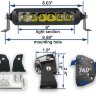 Светодиодная фара Aurora ALO-S5-40-E13J 200W 12000Lm