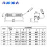 Светодиодная фара Aurora ALO-S5-40-E13J 200W 12000Lm