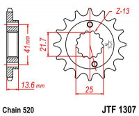 JT звезда передняя JTF1307.14