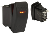 Клавишный выключатель, 1 светодиод, трехпозиционный (10264189)