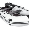Надувная лодка ПВХ, Ривьера Максима 3600 СК Комби, светло-серый/черный