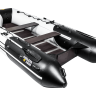 Надувная лодка ПВХ, Ривьера Максима 3600 СК Комби, светло-серый/черный