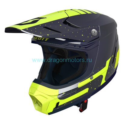 Шлем SCOTT 350 EVO Plus Team ECE - deep blue/yellow