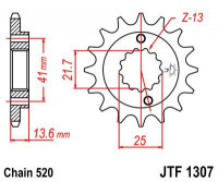 JT звезда передняя JTF1307.15