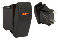 Клавишный выключатель, 1 светодиод, двухпозиционный с возвратной пружиной (10264188)