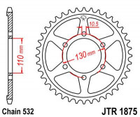 JT звезда задняя JTR1875.48