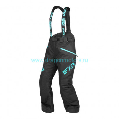 Штаны FXR Fresh с утеплителем - Black/Sky Blue