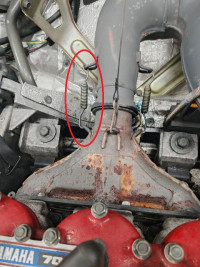 Пружина крепления глушителя Yamaha 02-108