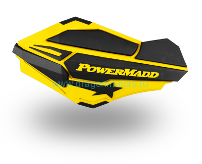 Ветровые щитки для квадроцикла "PowerMadd" Серия SENTINEL, желтый/черный PM34406