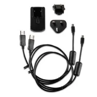 Сетевое зарядное устройство Garmin 100-240V, USB 5В, 2А, + 2 кабеля миниUSB, микроUSB (010-11478-05)