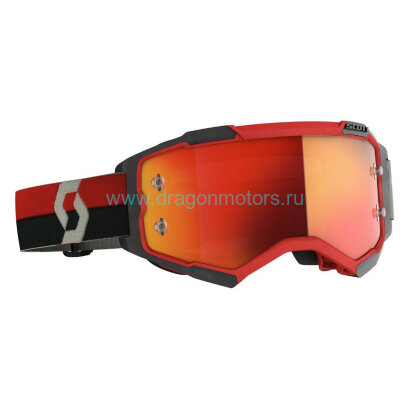 Очки SCOTT Fury - red/black orange chrome works