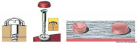 Osculati 37.340.01 - Белые шайбы Snap-on Cap под головку шурупа ? 3,5/4,2 мм с защелкивающимися на них колпачками в коробке 1000 шт Osculati (1000 шт.)