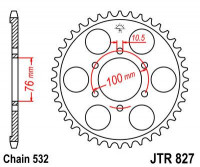 JT звезда задняя JTR827.43