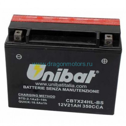 UNIBAT Аккумулятор YTX24HL-BS, BTCBTX24HLBSU