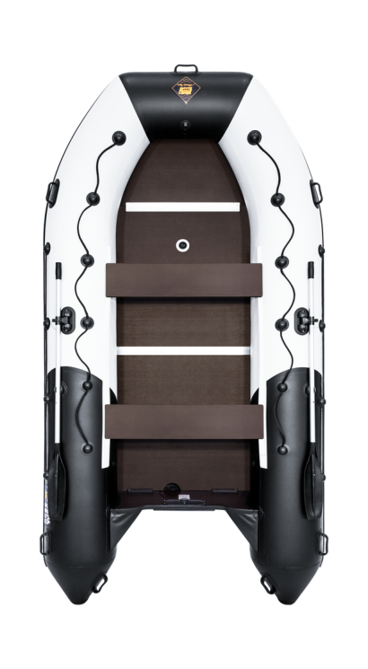 Надувная лодка ПВХ, Ривьера Максима 3800 СК Комби, светло-серый/черный
