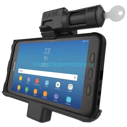RAM-HOL-SAM7PKLU - док станция держатель RAM для Samsung Galaxy TAB Active 1-2 с замком и ключом