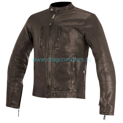 Куртка кожаная ALPINESTARS BRASS LEATHER JACKET - TOBACCO BROWN
