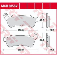 Колодки тормозные (серия Sinter Street SV) MCB885SV