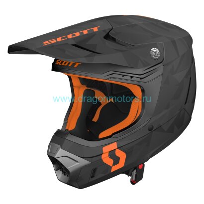 Шлем SCOTT 350 EVO Camo ECE - black/orange